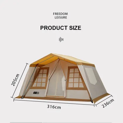 Luxury Waterproof Family Tent for Camping and Mountaineering