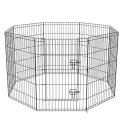 Cercadinho de metal dobrável para cães Caneta de exercício para animais de estimação respirável Gaiola quadrada para uso interno e externo