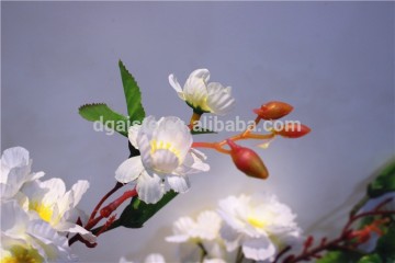 Home garden decorative 110cm Height artificial plant white cream pink green Cherry Blossom leaf Branches EYHZ12 03E01