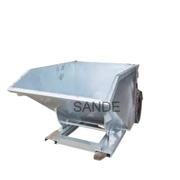  SANDE Factory Galvanized Workshop Scrap Dumping Hopper Skip Bin