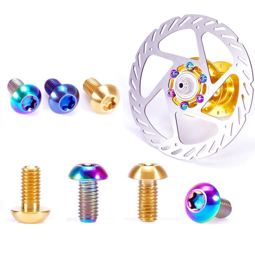 ISO 7380 Rainbow Head Hex Drive Titanium Screws