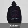 Knitted Black Hoodie Sweater Wholesale