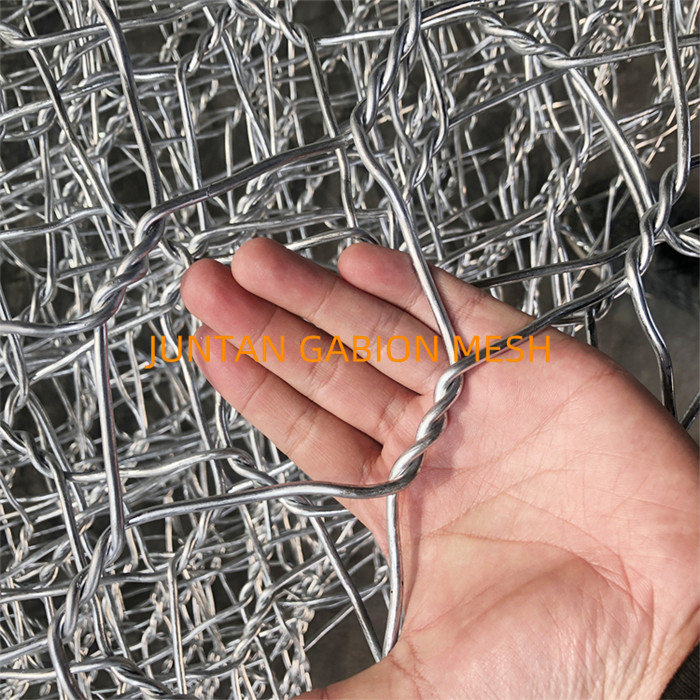 Good quality hotsell flood hexagonal woven gabion basket