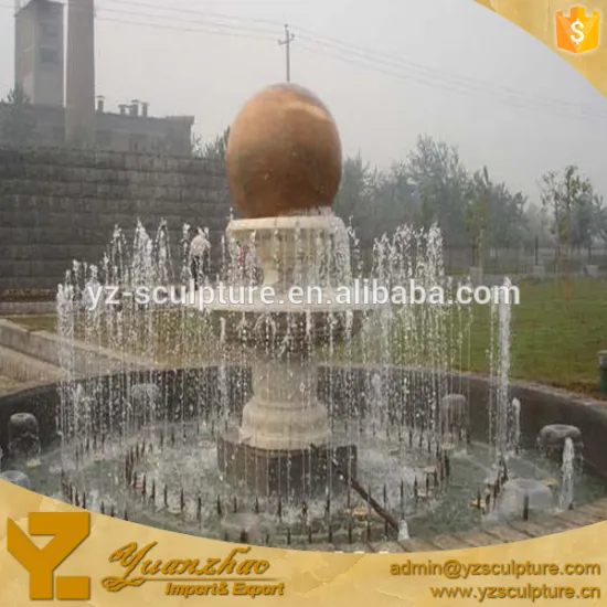 natural stone big rolling ball fountain water marble fountain