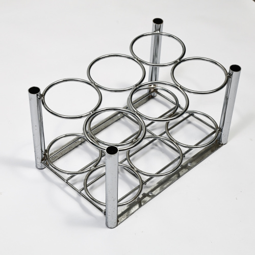 Metal Customized Silver Chrome Oxygen 6 Cylinder Holder