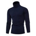 Pull pull à col roulé thermique tricoté pour hommes