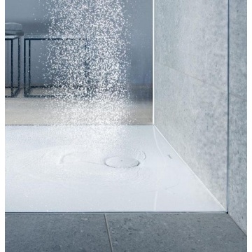 Plato de ducha de ABS blanco brillante rectangular CE