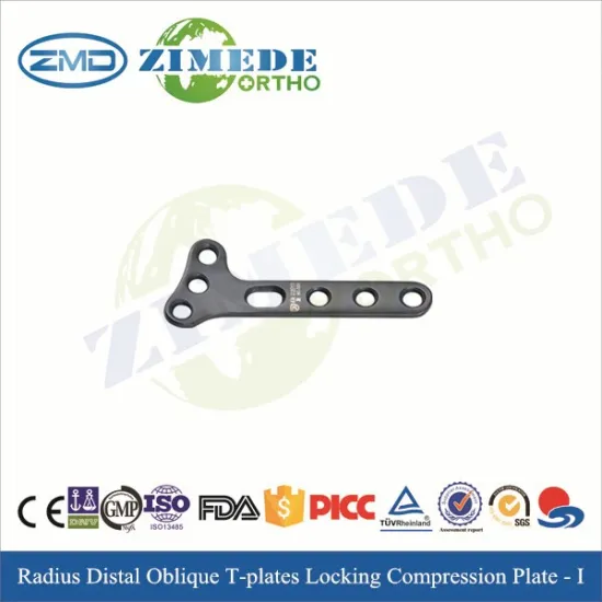CE ISO proved Oblique T locking plate medikal