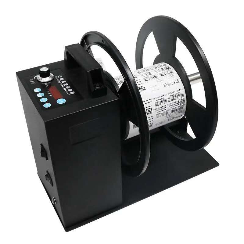 automatic label rewinder with counter