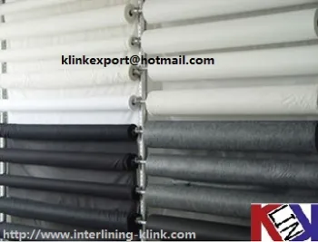 Fusible non woven polyester interlining