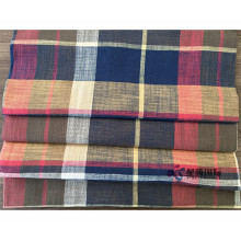 Plaid Bamboo Cotton Blend Fabric For Clothing