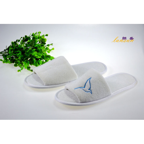 Hotel Terry Slipper Foam Anti-Slip Sole Open Toe