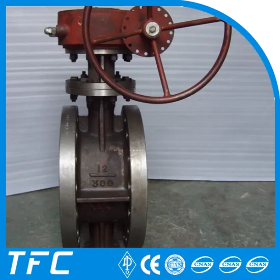 multi layer metal seated flange butterfly valve 300lb