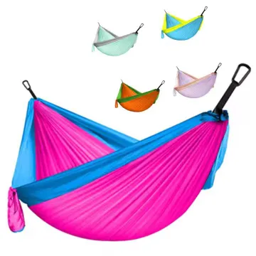 Portable Parachute Nylon Hammock for Outdoor Camping
