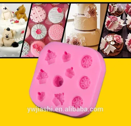 Different little cake Shape Silicone Fondant Mould ,DIY cookie ,baking cake