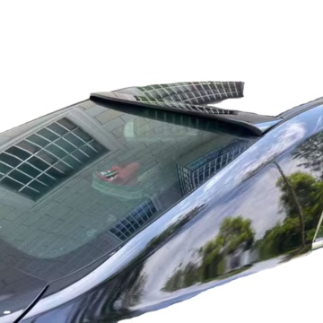 Rear Roof Wing Spoiler for Toyota Mark X Reiz 2010-2017 - Unpainted Black Carbon ABS Material