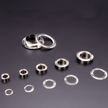 Custom Logo Wholesale Shiny Gold Brass Flat Eyelet Grommets - 300#, 10mm