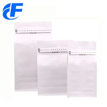 High quality white kraft paper coffee packaging bag