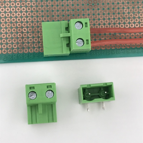 Bloque de terminales enchufable de paso de 7,62 mm de conexión de 2 vías