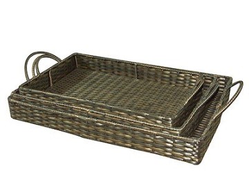 100% HDPE Indoor Decoration Wicker Basket Drawers