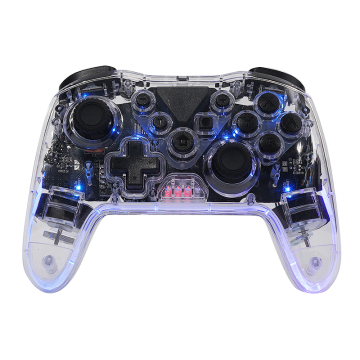 Transparant draadloze gamepad met RGB -licht voor pc, PS3 en PS4