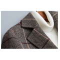 Men's Plaid Wool Jacket Factory Wholesale Custom