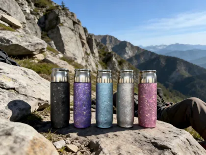 Titanium Kettle With An Icy Floral Pattern