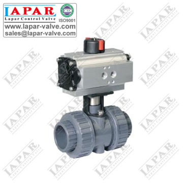 LPD11 Plastic Ball Valve with Pneumatic Actuator