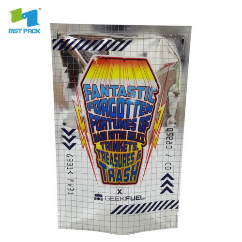 Emballage de sachet en plastique plat à 3 joints latéraux