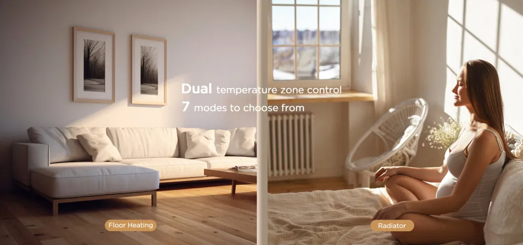 DC Inverter Evi Mini Split Indoor Heat Pump Control for Space Heating Cooling and Sanitary Hot Water