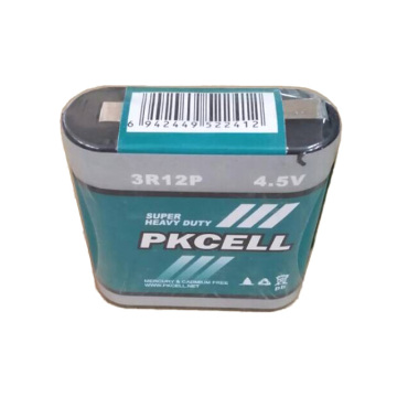 Batteria a secco di zinco di carbonio 4.5V 3R12 non ricaricabile