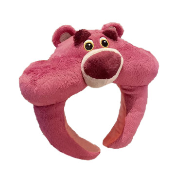 Strawberry Bear girl plush hair band face wash