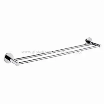 Stainless Steel Double Towel Bar (60cm)