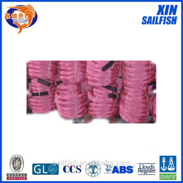2" *40' 3 strand black battle rope with pink cover