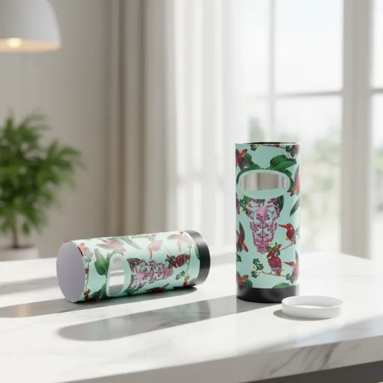 Custom Designed Paper Tube with Tear-Open Lid