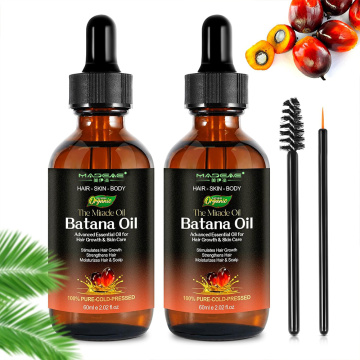Étiquette privée Batana Huile Organic Hair Growth Caret Care 100% Natural Organic Promoue la croissance des cheveux Batana Huile