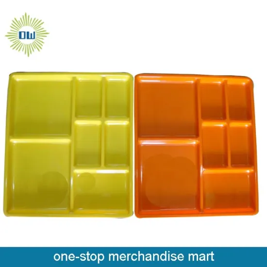 Colorful clear and safe kitchen plate