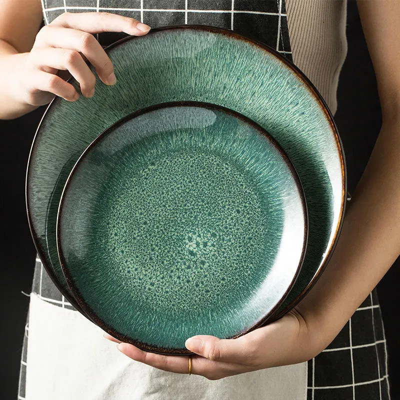 Nordic Green Ceramic Tableware Set