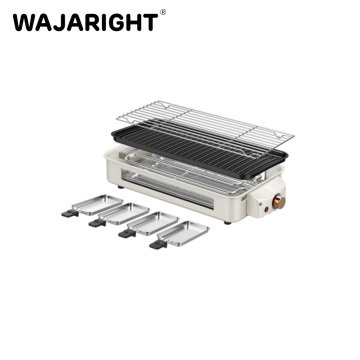 Large Detachable Double-Layer Electric Grill