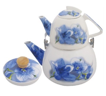 3.2LENAMEL KETTLE+0.75L PORCELAIN TEAPOT SET