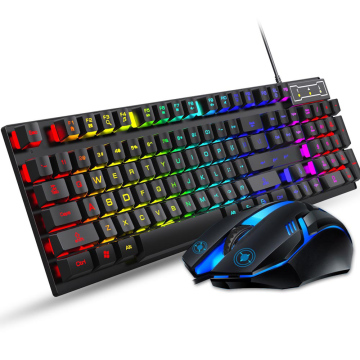 Hot Selling 2-in-1 RGB Gaming Kit: FV-Q305S Mechanical Keyboard and Mouse Combo for PC Gamers