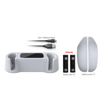 Charging Base for Oculus Quest 2 Controllers with Battery Pack
