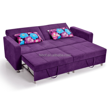 Wrought Iron Fabric Sofa Cum Bed Designs for Living Room Furniture