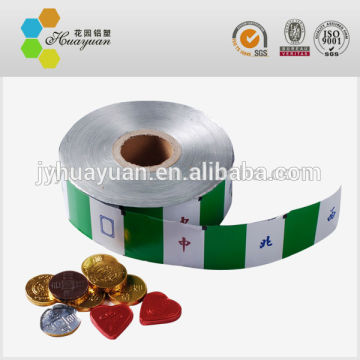 Aluminum foil for chocolate wrapping