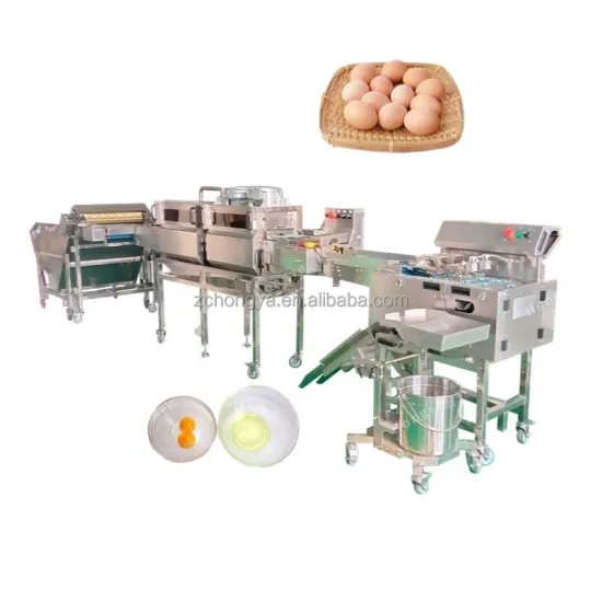 Low Noise and Energy Efficient Egg Knocker Production Line for Food Industry