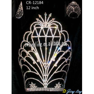 Big size Pageant Crown Diamond Shape