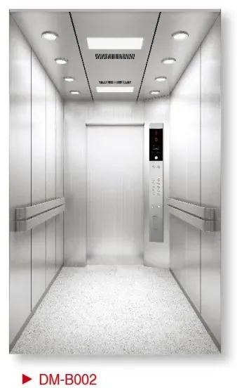 Hospital Medical Elevator with Good Hairline Stainless Steel Low Speed Elevator for Hospital