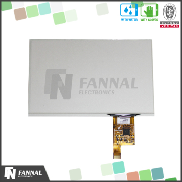 Capacitive touch panel with usb cable port accept customize cover glass