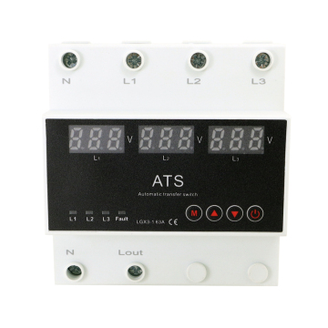 Factory Direct Three Phase 63A Automatischer Übertragungsschalter mit digitalem Display