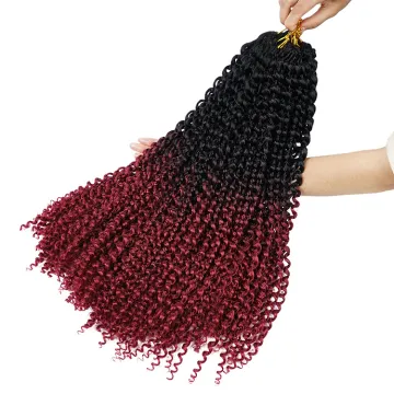Wholesale Passion Twist Hair Crochet Braid Extensions Water Wave Synthetic Crotchet Braids Spring Braiding Hair